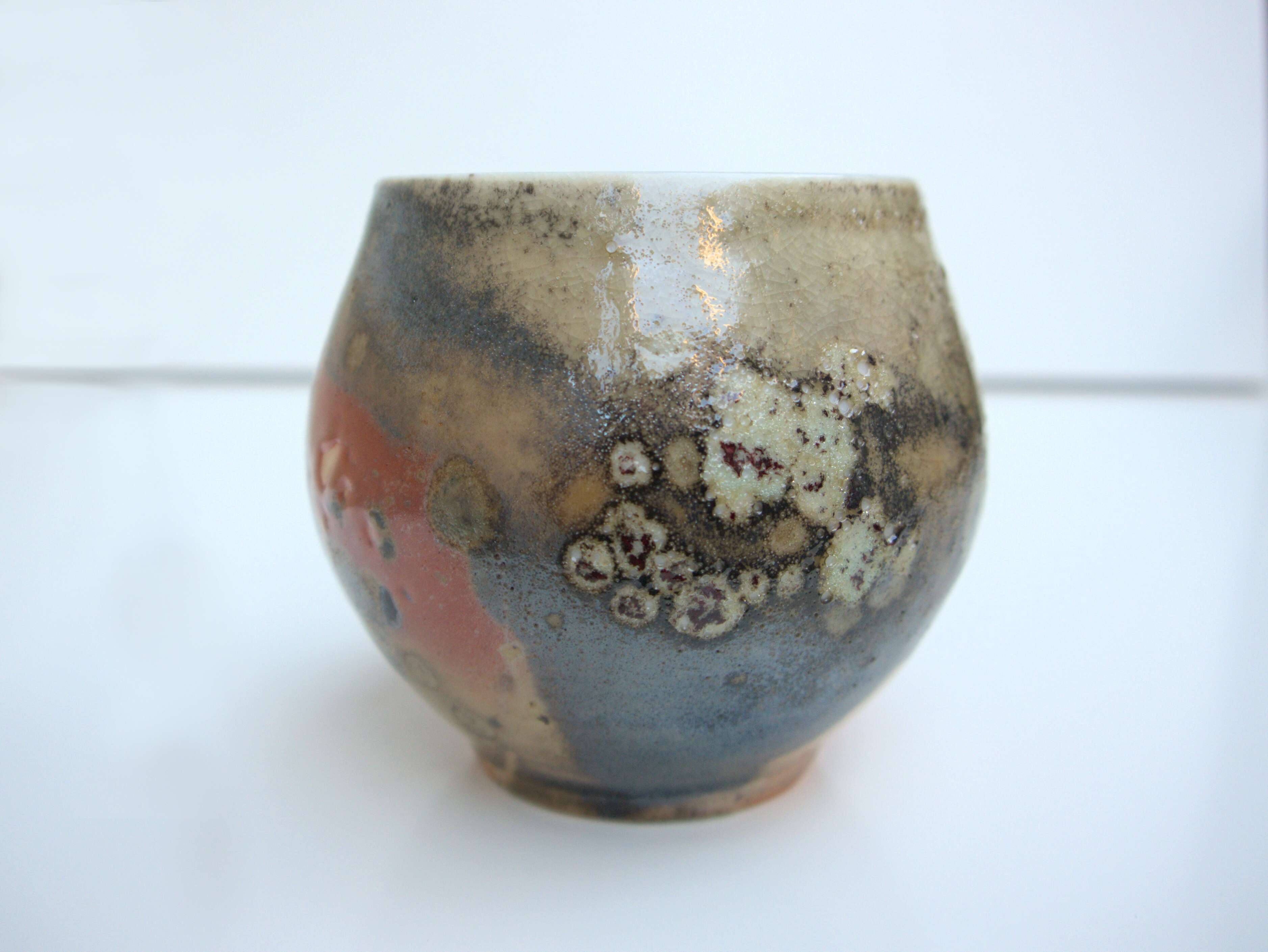 Saggar-fired shino cup