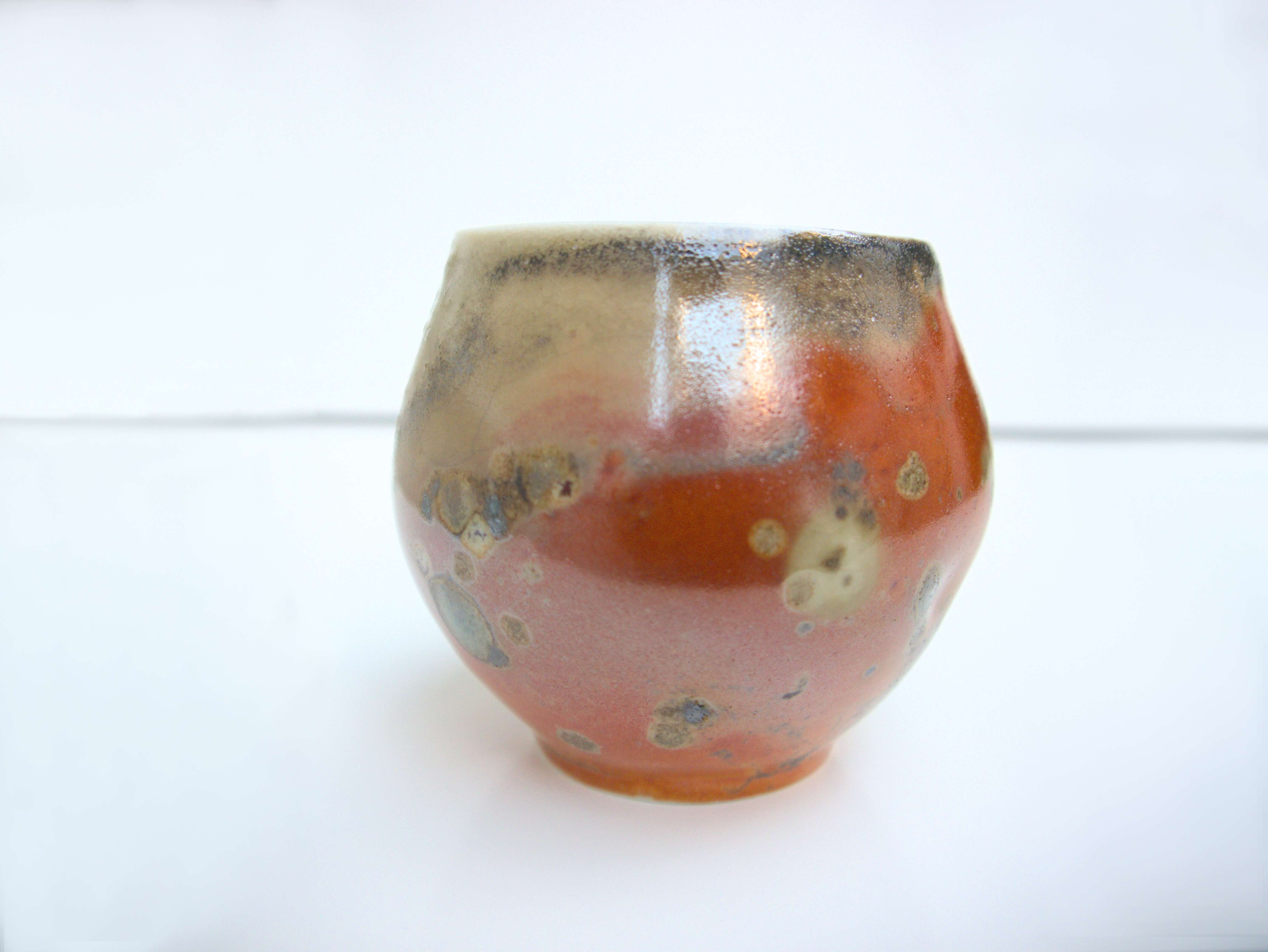 Saggar-fired shino cup