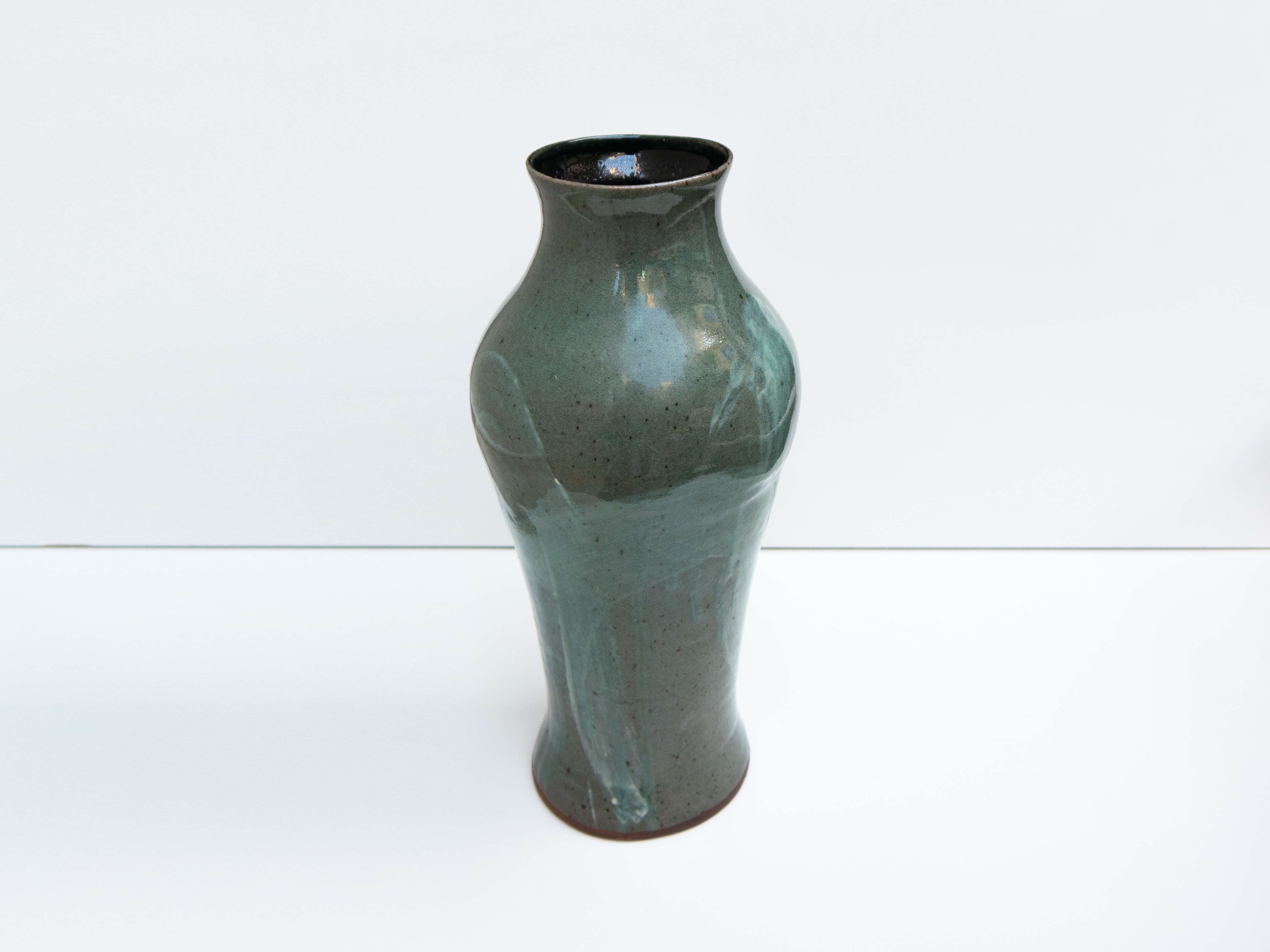 Slipped Celadon vase